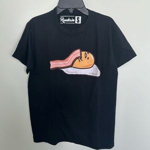 Black Small Gudetama Tshirt for boys